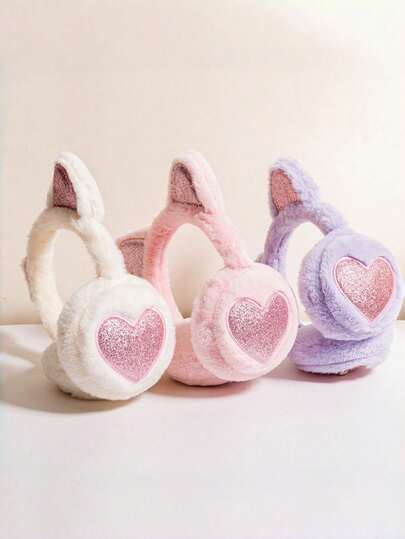 Tai mèo mùa đông mới (bánh mì hấp hình tai mèo), bịt tai ấm áp, bịt tai bằng vải nhung dày dễ thương, chống rét, thích hợp cho các chuyến đi chơi mùa đông, trang trí Giáng sinh, quà tặng năm mới.