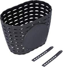 Cesta de Bicicleta para Niños, Cesta de Compras de Plástico para Cochecito de Bicicleta Al Aire Libre para Niños, Cesta Colgante de Plástico Grueso para Regalos de Navidad (Rosa) - Negro - Ver 13