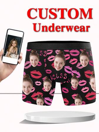 Custom Face Boxers For Men, Personalized Photo Underwear, Custom Face Boxer Briefs, Personalized Boxers For Husband, Custom Face Underwear, Custom Funny Faces Boxers Briefs, Anniversary Gift, Valentine Gift, Birthday Gift, Wedding Gift, Best Friend Gift, Gift For Boyfriend, Gift For Husband, Gift For Him, 1pc