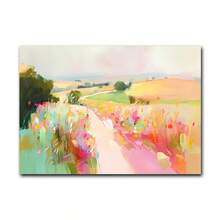 1 bộ tranh áp phích phong cảnh trừu tượng nhiều màu sắc, tranh in nghệ thuật treo tường thiên nhiên với những nét cọ đầy màu sắc, tác phẩm nghệ thuật đường đi trong trang trại, trang trí nhà cửa phòng khách, trang trí tường, không có khung - Nhiều màu - Xem 9