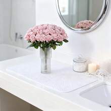 1/80支仿真玫瑰花，逼真植物，花束，适用于家居装饰、婚礼装饰、春季装饰、房间装饰、厨房、餐厅、卧室、浴室、派对装饰、新年装饰、新娘捧花、DIY花环材料、校园装饰、户外花园、情人节礼物 - 粉色 - 查看 9