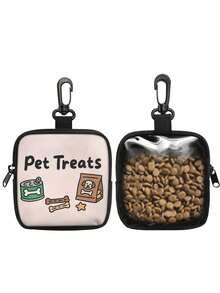 1/3pcs Dog Print Dog Treat Bag With Hook And Zipper - Pet Training Set, Puppy Pet Training Walking Bag, Polyester Material, Dog Training Accessories, Dog Training Supplies, Dog Training Gear, Dog Training Equipment, Dog Treat Pouch, Bichon Frise, Dog Outing Bag, Dog Treat Holder, Dog Training Bag, Dog Walking Bag, Dog Reward Sack, Dog Treat Case, Dog Training Reward, Dog Training Pouch, Dog Accessories - Multicolor - View 8