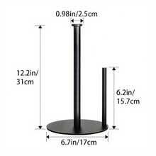 Upright Countertop Paper Towel Holder, Essential For New Home, Suitable For Kitchen And Bathroom, Fits Standard And Large Rolls, Stylish And Elegant Design, Great Gift Choice For Halloween, Christmas, Easter. Napkin Ring, Napkin Holder