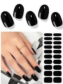 Adesivos de gel semi-curados para unhas (cor sólida) - Adequados para qualquer cabine de luz UV/LED, adesivos de gel com qualidade profissional, de longa duração e resistentes, fáceis de aplicar e remover, ideais para presentear e para unhas decoradas em festas de aniversário. - Multicolorido - Ver 13