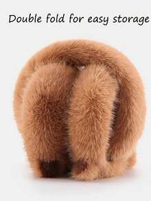 1pc Cute Capybara Ear Muffs, Thick Fleece Ear Warmers For Autumn/Winter, Warm And Cold-Proof Ear Covers - Multicolor - View 3