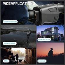 Night Vision Monocular , Infrared Night Vision Goggles With 16x Digital Zoom- HD Photography & Video, Digital Zoom, Rechargeable, Compact Durable Design For Hunting, Camping, Wildlife Observation, Outdoor Adventures, Night Vision Scope, Night Goggles, Night Vision Scopes, Adventure Photography, Hunting Gear, Compact Design, Sleek Scope, Precision Optics, Rugged Build, Digital Zoom Scope, Outdoor Enthusiasts, Wildlife Photographers - Multicolor - View 5