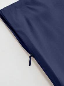 Vela Rue Solid Color Pleated Flared Skirt, Casual Elegant For Work, Dating, All Seasons Spring - Navy Blue - View 5