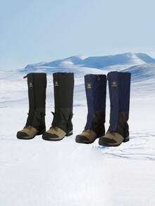 男女通用黑色腿套，防水雪地靴腿套，可调节徒步腿套，适合徒步旅行、狩猎和散步 - 保护您的双腿免受水、雪和碎石的侵害 - 彩色 - 查看 9