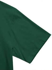 Camiseta Masculina 100% Algodão Premium Manga Curta Estampa Amor Pata Pet Cachorro Para Homem Presente Para Ele Estilosa Gola Redonda Lisa Moda Casual - Verde - Visão 4
