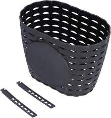 Cesta de Bicicleta para Niños, Cesta de Compras de Plástico para Cochecito de Bicicleta Al Aire Libre para Niños, Cesta Colgante de Plástico Grueso para Regalos de Navidad (Rosa) - Negro - Ver 10