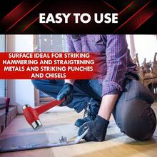 YIYITOOLS 24 Oz Dead Blow Hammer Dual Head Ball Peen Blow Striking Flat Pein NonSlip Handle1.5 LB Orange YY7001