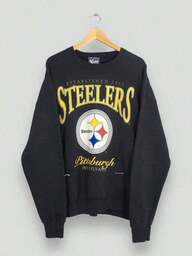 Sudaderas De MujerVintage 90s Pittsburgh Steelers   Sweatshirt  Pittsburgh Steelers Printed Pullover Pittsburgh Steelers Football Sweater XL (2)Fall Clothes For WomenLoose And Comfortablechristmas Outfit Women  Women's Winter Clothes