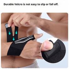 1个轻便压缩拇指腕托，男女通用健身护腕，预防扭伤，保护腱鞘 - 彩色 - 查看 5