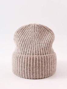 1 pieza Gorro para hombre, gorro de otoño e invierno, gorro de punto grueso y cálido con protección para las orejas, de moda y versátil, adecuado para el uso diario