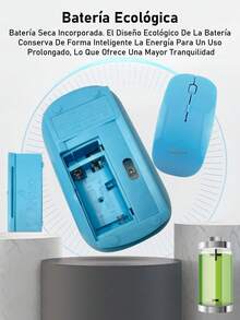 Ratón inalámbrico silencioso, compatible con iPad y portátil - 2pcs - Ver 10