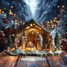 Krippe Acryl Ständer - perfekt für Heim- und Bürodekoration, ideales Weihnachtsgeschenk