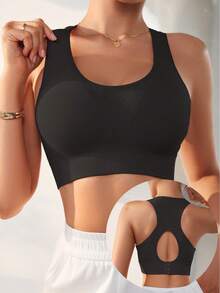 3 piezas Sujetador deportivo sin costuras para mujer, cómodo y con corte corto, ideal para yoga y fitness. - Multicolor - Ver 6