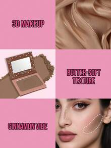 MISSLYN-Cinnadream Contouring Powder, Smooth And Blendable Texture, Ultra-Fine And Long-Lasting, Cool-Toned For Natural Makeup Look, Face Sculpting Powder, Moisturizing And Nourishing, Infused With Murumuru Butter Blend