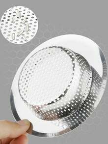 1/2 Stücke Edelstahl Küchenspüle Filter - 4,5 Zoll breite Kante, rostfrei und verstopfungsfrei Essenssammler, einfach zu reinigen, Abflussfilter installieren, Ordnung im Haushalt