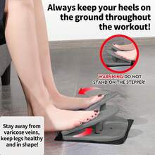 1pc Foot Stepper Exercise Machine, Stepper Trainer For Fitness Stovepipe, Folding Pedal Cross Trainer For Seniors, Portable Leg Pedal Machine, Under Desk Foot Pedal Exerciser, Mini Multifunctional Foldable Fitness Equipment, Household Stairs Mute Treadmill, For Leg Muscles Relieves Varicose Veins Physical Therapy, For Office Home Gym Pilates Yoga - Multicolor - View 2