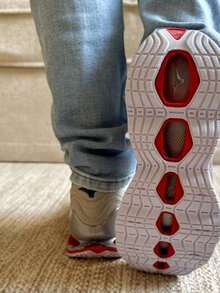 Men's Reflective Pro X Wave Chameleon Sneakers - Immediate Shipping - Various Colors - Red Gray - View 4