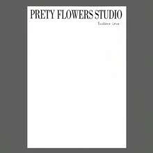 20pcs Minimalist Floral Wrapping Paper With English Text, Flower Bouquet Packaging Paper, White Kraft Paper - Multicolor - View 10