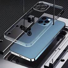 Carcasa transparente de teléfono móvil de moda Cubierta de teléfono transparente para iPhone con diseño de motocicleta y texto Kali en color gris claro ideal para uso diario y protección del dispositivo Para teléfonos Galaxy de Apple - transparente - Ver 4