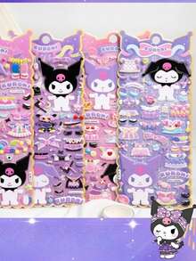 ملصقات ثلاثية الأبعاد لتزيين الفساتين من سانريو كورومي، ملصقات كرتونية جميلة للتزيين، ملصقات تعليمية للأطفال، مواد ديكور للكتيبات - متعدد الألوان - مشاهدة 4