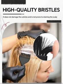 3件套染发刷、染发刷、梳子套装 - 专业美发沙龙专用染发、漂白、挑染工具 - 彩色 - 查看 4