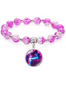 1pc KPOP Bracelet, Cartoon Character Pattern, Minimalist & Fashionable Couple Bracelet, KPOP Fan, Friend, Collectible Toy, Holiday Decor, Birthday Gift - Multicolor - View 12