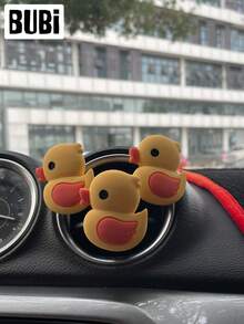 Yellow Duck Car Air Freshener Cute Cartoon Refresher With Scented Long Lasting Universal Outlet Air Vent Clips Diffuser Tablets Auto Interior Accessories