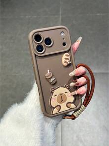 1pc 3D Animal Pattern Phone Case, Anti-Drop Full Coverage Camera Protection, Fashionable Phone Case Compatible With Samsung Galaxy A05, A05S, A06, A14, A15, A16, A32 4G, A33 5G, A34, A35, A52, A54 5G, A55 5G, S20 FE, S21 FE 5G, S23, S23 FE, S23 Ultra, S23+, S24, S24 FE, S24 Ultra, S24+ And Compatible With IPhone 11, 11 Pro Max, 12, 12 Pro, 12 Pro Max, 13, 13 Pro, 13 Pro Max - Multicolor - View 4