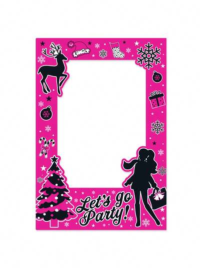 Mattel 1PC Mattel Officially Licensed Barbie Princess Doll Theme Barbie Box For Photoshoot Photo Booth Props Party Decorations Hot Black Pink Backdrop Birthday Photo Booth Box Christmas New Year Birthday Party Supplies