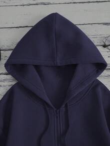 Mujer005-1 Sudadera con capucha y cremallera para mujer invierno sudadera de manga larga cómoda suave Gorra con capucha negra con impresión de la Virgen de Guadalupe, un estilo cómodo y elegante para los amantes de la religión y la moda - Azul - Ver 4