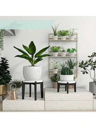 1个多功能花盆架，适用于窗台、阳台、客厅、办公室，可放置盆栽植物及装饰品