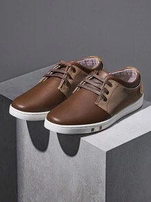 Men's Fashion Sneakers Flexible And Soft - 咖啡棕 - 查看 1