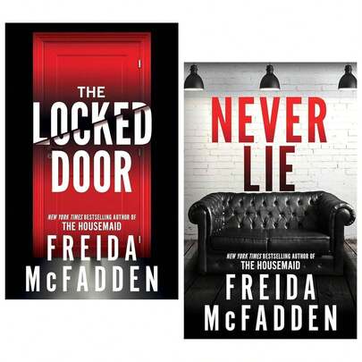 Freida McFadden 2 Books Collection Set (Never Lie And The Locked Door)