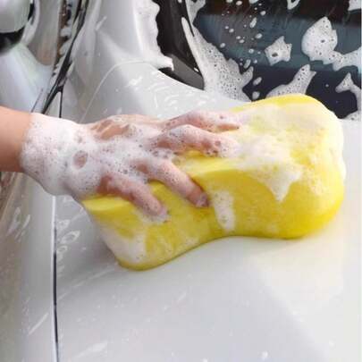 Car Wash Sponge – Extra Large Thick Coral 8-Shaped Cleaning Sponge For Car Waxing & Polishing