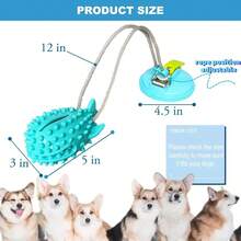 NafuFreedom - Juguetes para perros para masticadores con ventosa para perros y perros con ventosa juguetes para masticar tiron de  juguetes interactivos para denticion para perros pequeños y - TIBURÓN - Ver 2