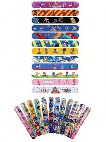 12个/24个派对装饰手环玩具节日礼物可爱动漫人物形象手链礼品