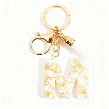 独特字母钥匙扣，龙虾扣，易于打开，小巧便携，节日/生日礼物，男女通用包包/汽车钥匙扣 - 彩色 - 查看 21