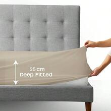 Double Bedding Set 4 Piece Duvet Cover Fitted Sheet With Pillow Cases Soft Brushed Microfiber Duvet Cover Sets Beige - Double + Beige - View 4