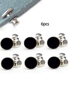 6入組可拆卸金屬鈕扣