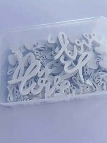 1 Pack, 100pcs Wooden Love Confetti And Hearts Mixed Natural Rustic Wedding Table Decorations DIY Cutouts Crafts