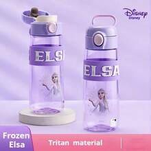 Disney Official Licensed Cartoon Plastic Water Bottle With Straw And Direct Drinking Spout, Leak-Proof And Portable, Suitable For Camping, Hiking, School And Other Occasions. - Multicolor - View 11
