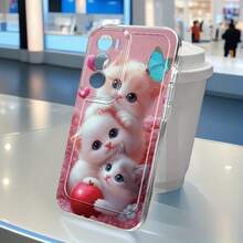 Funda Transparente de TPU Suave Antigolpes de Dibujos Animados para Oppo A3, A3 Pro, A3X, A16, A17K, A18, A38, A40, A55, A57, A57S, A58, A60, A76, A77S, A78, A79, A80 5G, A95, A98, Reno 5, 8T, 10, 11 Pro, 12, 13F, Diseño Creativo a Prueba de Golpes con Patrón de Moda CQMTKKTM42867 - Colores mixtos - Ver 2
