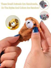 Mini Finger-Puppenset mit Tieren, kleine Cartoon-Tier-Fingerspielzeuge, Party-Geschenke für Veranstaltungen, Spielzeit, Schulen, Ostergeschenke, 1 Stück/5 Stück/10 Stück (Tierart zufällig), Schulbedarf Ratten-Handpuppe, Tier-Party, Bauchredner-Puppe
