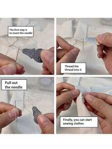 1PC Love Shaped Of Sewing Tool Box With White Flower Initials, Letters A-Z, Perfect Gift For Beginners Sewing: 1 Portable Mini Sewing Set - Foldable, DIY Sewing Supplies And Accessories, Suitable For Travelers And Emergency Clothing Fixators, Mini Needle Box Portable Small Needle Bag Sewing Tool Combination Set Hotel Supplies(Pink) - Pink - View 7