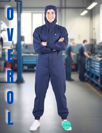 Overol de protección, ropa de protección para trabajadores, mecanicos, elctricista, plomero, pintor, material resistente y duradero. Protector de ropa anti manchas.