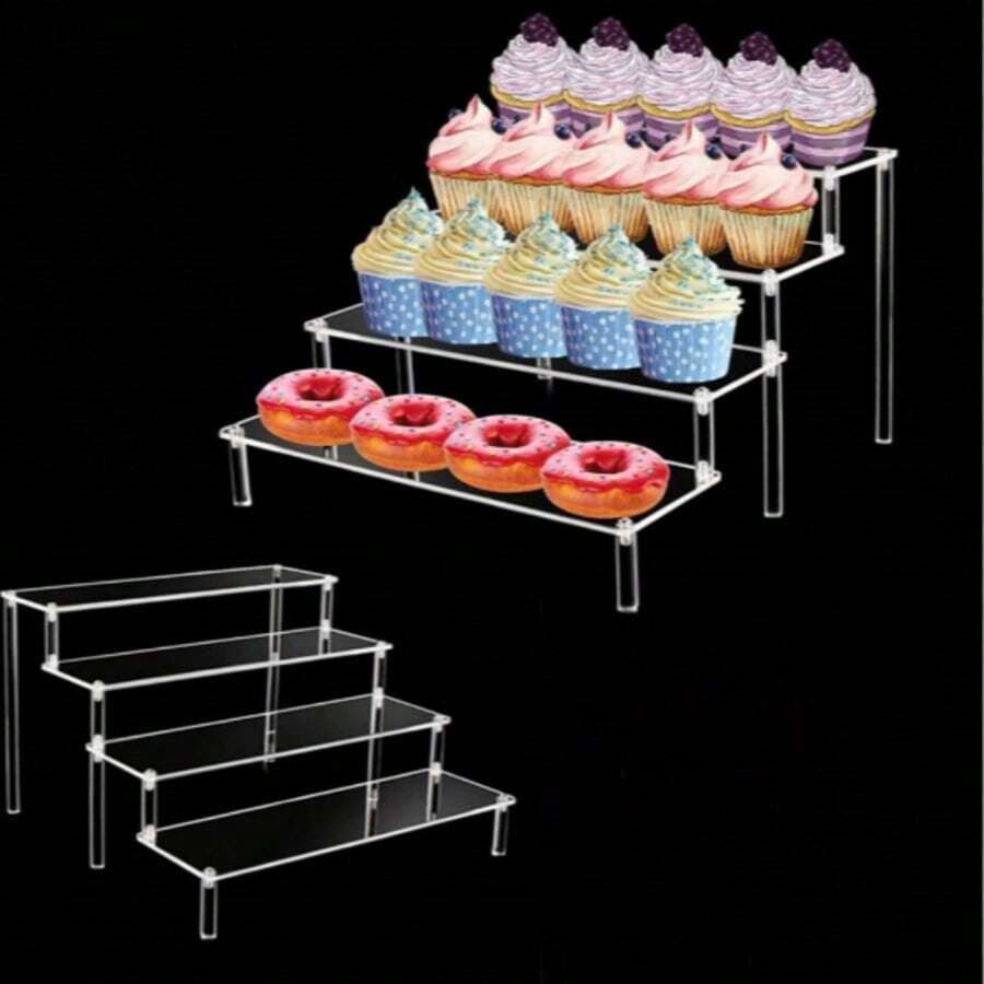 High-Quality Acrylic Display Stand, Perfume Display Stand, Cake Display Stand, Wedding Birthday Cake Display Stand, Wedding Dessert Display Stand. - 19*20*32cm - View 1